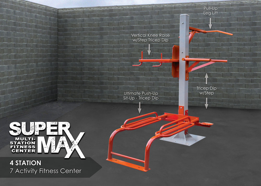 SuperMAX 4 Station - Fitness Station Details